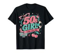 1950s Retro Rockabilly Pinup Vintage Style for Women Camiseta