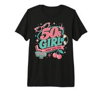 1950s Retro Rockabilly Pinup Vintage Style for Women Camiseta Premium