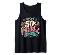 1950s Retro Rockabilly Pinup Vintage Style for Women Camiseta sin Mangas