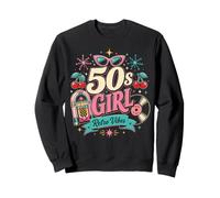 1950s Retro Rockabilly Pinup Vintage Style for Women Sudadera