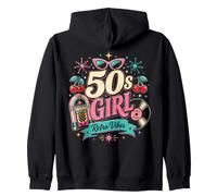 1950s Retro Rockabilly Pinup Vintage Style for Women Sudadera con Capucha