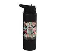 1950s Retro Vintage Fifties Rockabilly Sock Hop Nostalgia Stainless Steel Insulated Water Bottle