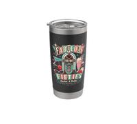 1950s Retro Vintage Fifties Rockabilly Sock Hop Nostalgia Vaso térmico de acero inoxidable de doble pared