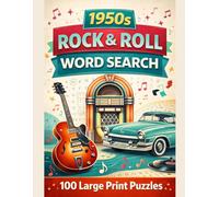 1950s Rock & Roll Word Search: 100 Large Print Puzzles (The Music Collection)