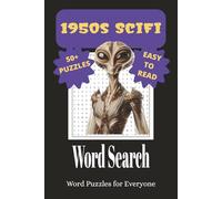 1950's SciFi Word Search Puzzle Book: Word Searches with Easy to Read Print about 50s SciFi Movies, TV and More | 6x9 inches, 110 pages, 50+ Puzzles ... for Vacations, Holidays, and Leisure