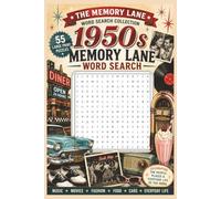 1950s Word Search Puzzle Book: Word Searches with Easy to Read Print about 1950s, Movies, Music, Fashion, Food and More | 6x9 inches, 110 pages | 50+ ... for Vacations, Holidays, and Free Times