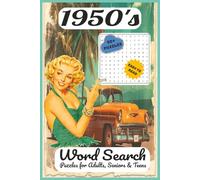 1950's Word Search Puzzle Book: Word Searches with Easy to Read Print about the 1950's | 6x9 inches, 110 pages | 50+ Puzzles ... Gift for Vacations, ... Chrizz Good Old Times Word Search Collection)