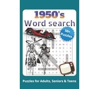 1950's Word search: Word Searches with Easy to Read Print about the 1950s, Retro, fifties Fashion and More | 6x9 inches, 110 pages | 50+ Puzzles ... Gift for vacations, Holiday and Relaxation