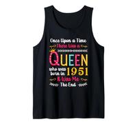 1951 Birthday Queen Girls Women Born in 1951 Camiseta sin Mangas