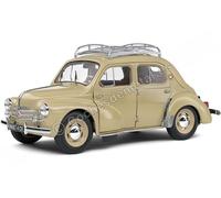 1951 Renault 4CV Con Portaequipajes Beige Tórtola 1:18 Solido S1806605