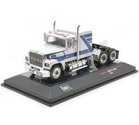 1953 Cabeza Tractora Ford LTL-9000 Blanco/Azul Decorado 1:64 IXO Models 64TR011A