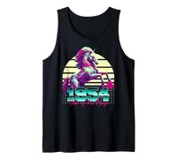1954 Año del Caballo 80 Retro Vaporwave Zodiaco chino Camiseta sin Mangas