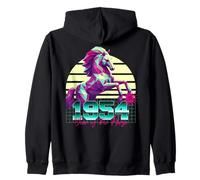 1954 Año del Caballo 80 Retro Vaporwave Zodiaco chino Sudadera con Capucha