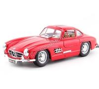 1954 Mercedes-Benz 300 SL (W198) "Alas de Gaviota" Rojo 1:24 Bburago 22023