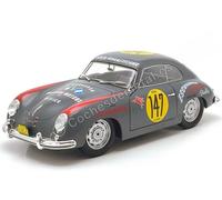 Solido Modelo a escala Porsche 356 Pre-A Coupé N.147 Panamericana 1954 1:18 Gris