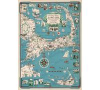 1955 Cuadro de imágenes de Cape Cod, Martha's Vinyard y Nantucket | Rompecabezas de 1000 piezas para adultos | Regalos de cumpleaños | Actividad divertida