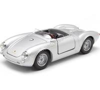 1955 Porsche 550 Spyder "Pequeño Bastardo - James Dean" Plateado 1:24 Welly 2411