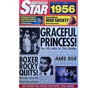 1956 Birthday Gifts - 1956 DVD Film and 1956 Birthday Star Card