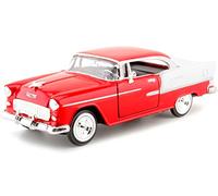1957 Chevrolet Bel Air Rojo/Blanco 1:24 Motor Max 73229