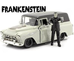 1957 Chevy Suburban + Figura Frankenstein 1:24 Jada Toys 32191 253255032