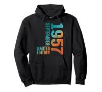 1957 Edición Limitada Septiembre 1957 Año 1957 Retro 1957 Sudadera con Capucha