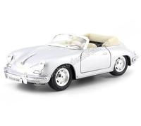 1958 Porsche 356B Cabrio Gris 1:24 Welly 29390