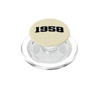 1958 Vintage Arched Varsity Retro Distressed Cumpleaños Año PopSockets PopGrip para MagSafe
