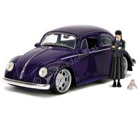 1959 Volkswagen Beetle VW Escarabajo + Figura Miércoles y mano "Serie TV Familia