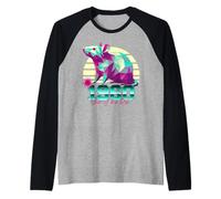 1960 Año de la Rata Cumpleaños 80 Retro Signo del Zodiaco Chino Camiseta Manga Raglan