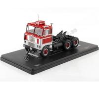 1960 Cabeza Tractora White 7400 SZM de 3 Ejes Rojo/Gris Plata 1:43 IXO Models TR