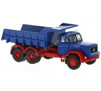 1960 Camión Magirus Júpiter Volquete Azul/Rojo 1:87 (H0) Brekina 83303