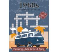 1960 Crossword Puzzles: Crossword Puzzles with Large Print Easy to Read and Print about Nostalgic, 1960s, 60s and More | 11x8.5 inches, 200 pages | ... for Parents, Grandparents, and Retro Fans)