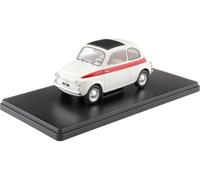 1960 Fiat 500 Blanco/Rojo 1:24 WhiteBox 124182