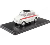 1960 Fiat 500 Blanco/Rojo 1:24 WhiteBox 124182