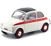 1960 Fiat 500 L Nuova Sport Beige-Rojo 1:18 Solido S1801401