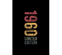 1960 Limited Edition: Regulado Cuaderno de notas año de nacimiento Diario 1960 Born Regalo año