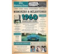 1960 The Birthday Times: Memories, Milestones, and a Memorable Year in Review: Relive 1960 Through Sports, People, Lifestyle and Entertainment. The Perfect Birthday Gift for Someone Special