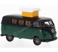 1960 Volkswagen T1b Camper Negro/Verde Oscuro 1:87 (H0) Brekina 31634