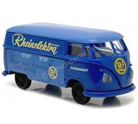 1960 Volkswagen T1b Kasten "Rheinelektra" Azul/Azul Claro 1:87 Brekina 32794