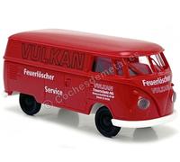 1960 Volkswagen T1b Kasten "VULKAN" (CH) Rojo 1:87 Brekina 32792