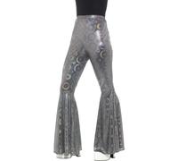 1960s 1970s Mujer Pantalones Acampanados Adultos Disco Hippy Acampanados Disfraz