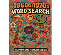 1960s & 1970s Word search: Hidden Gems Memory Serieas