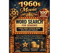 1960s Movie Word Search for Seniors Large Print Puzzle Book with 100 Easy Puzzles: Extra-Large Print Brain Games Featuring 1960s Movie Memories, ... Film Culture (Golden Age Word Search Series)