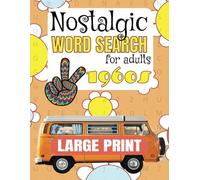 1960s Nostalgic Word Search Puzzle Book: Word Searches with Easy to Read Print about 1960s Bands, Celebrities, Culture, & more | 8.5x11 inches, 110 ... Gifts for Vacations, Holidays, and Free Times