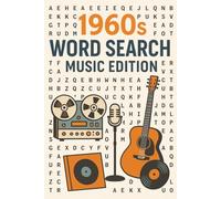 1960s Word Search: Music Edition: Word Search with Easy to Read Print |6x9 inches, 102 Pages |50+ Puzzles