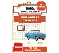 1960s Word Search: Retro Nostalgia Puzzle Book for Adults and Seniors | Travel Size Pocket Activity Book for Brain Health & Relaxation | Groovy Sixties Gift (Everything Nostalgia)