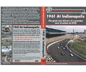 1961 at Indianapolis DVD The Golden Festival of Speed + The Golden 500 AJ Foyt winner + Rookie Parnelli Jones Rare Sports Films