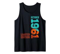 1961 Octubre 1961 Año 1961 Retro 1961 Edición Limitada 1961 Camiseta sin Mangas