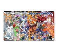 1961464 - Board Game Digimon TCG Playmat + Free Protective Bag Digimon - Alfombrilla de juego TCG Card Game Pad Table Mat tamaño 60 x 35 cm, compatible con Digimon MTG TCG CCG YGO