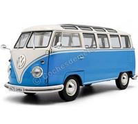 SÓLIDO 1813401 VOLKSWAGEN T1 SAMBA AZUL / BLANCO 1962 1/18